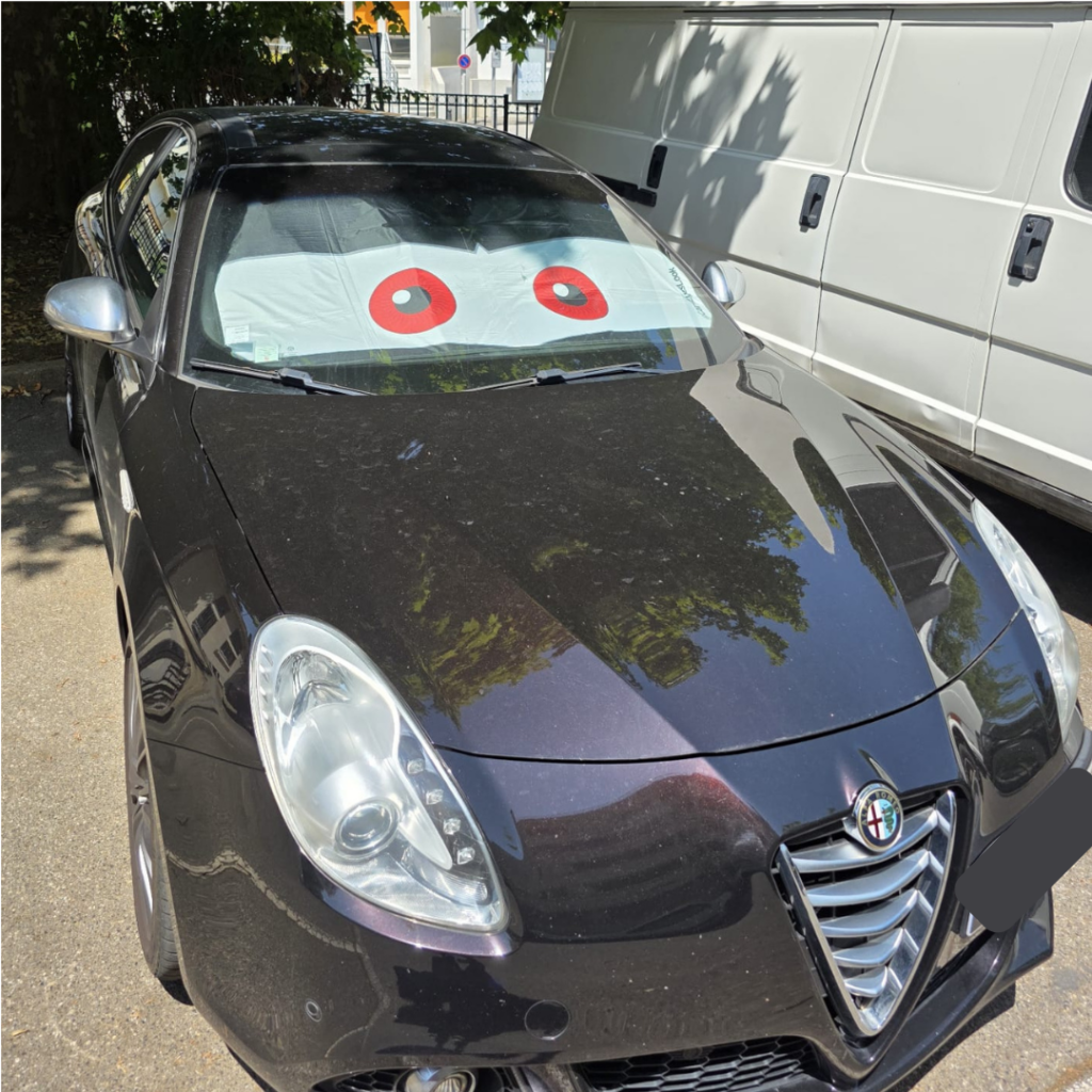 Pare-soleil-yeux-cars-eyes-look-noir-alfa-romeo-giulietta